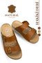Genuine Leather Men's Slippers - Double Buckle Adjustable Massage Sole Genuine Leather Men's Slippers t Taba - 2