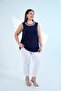 Women's Plus Size Tulle Detailed Sleeveless Blouse - 8