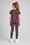 Girl's Leggings Set with Cat and Stone Print - 5