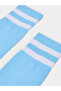 Teen Boys Striped Cuff High Cotton Socks - 2
