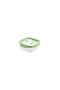 Green Glass Square Storage Container with Non-Removable Lid 1100ml