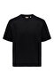 Men's Jacquard Crew Neck Black T-Shirt - 22037430