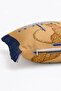 Leopard Motif Fringed Throw Pillow Cover with Gold Background - Navy Blue Tasseled Exotic Throw Pillow Cover - 5