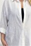 Women's White Plus Size Patterned Strawberry Fabric Shirt Hzl26S-Zss111311 - 2