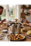 Seasoning Rack Set with Stand 9 cm Stainless Steel Salt and Pepper Shakers - 4