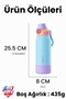 700 ml Single Lid Dual Use Stainless Steel Thermos with Straw and Comfortable Drinking Handle Ffvgn1112-700Ml - 3