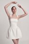 Eyelet Strap Detailed Mini Sandra Dress White - 2