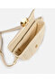Contrast Textured Bag with Metal Buckle - 4