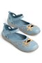 Genuine Leather Soft Sole Women's Blue Casual Shoes - 4
