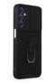 Ilkeshop New Galaxy M34 5g Case Pars Silicone with Lens Ring (180716) - Black - 2