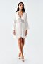 Women's Satin Lace Dowry Dressing Gown Nightgown Set 4230 - 3