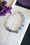 Fluorite Stone Broken Stone Bracelet Real Natural Stone Brass Plated Certified Bracelet with Extension Chain - 2