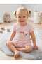 Lace Cotton Baby Girl Children's Summer 2-Piece Basic T-Shirt Shorts Bottom Top Set - 3