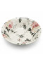 Off-White Round Ceramic Cereal Bowl with Floral Design - 6.2 Inch