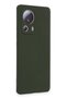 Ilkeshop New Mi 13 Lite Case Nano Inside Velvet Silicone - (141155) Dark Green - 2