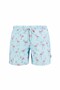 Men's Blue All over Printed Swim Shorts Jfsssw43-Flamingoblue-Multicolor - 2