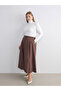 Esvab • Modern & Distinctive Belted Poplin Pleated Skirt - 2