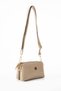 Sanmorris Women's Faux Leather 3-Compartment Metal Zipper Crossbody Small Shoulder Bag - 4