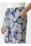 Nevavm Women's Patterned Trousers with Elastic Waist - 3