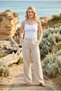 2-Pack Women's Basic Cotton Undershirt Set with String Straps - Flexible U-Neck Daily Undergarments - Plus Size Advantageous Double Set - 4