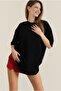 Oversize Women's T-Shirt 2 Thread Fabric Crew Neck Low Sleeve Basic Casual Top - 2