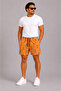 Men's Orange Surf Patterned Sea and Beach Shorts
