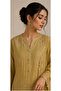 Olive Gold Embroidered– 3PC Set - 3
