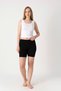 2-Pack Women's Black Modal Shorts Leggings Comfortable Stretchy Sports Shorts Leggings - 1004K - 3
