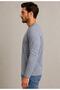 Men's Gray Melange Cotton Lycra Single Jersey Long Sleeve T-Shirt-D240 - 2