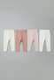 Girl's Baby Tights Plain Basic Lycra Seasonal Long Tights Beige White Fuchsia Pink Set of 4
