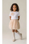 Girl's Floral Detailed T-Shirt & Balloon Skirt Two-Piece Set - 2