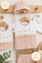 5-Piece Newborn Girl Baby Hospital Discharge Set Zibin Set Baby Hospital Discharge Gift Hospital Discharge - 4