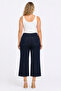Women's Plus Size Navy Blue, High Waist, 4 Pockets, Lycra Jeans 65N39507 - 8
