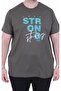 Men’S Oversized Crew Neck T-Shirt Strong 26154 Military Green - 3