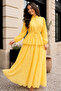 Fisto Skirt Suit A7019 Yellow
