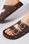 Ketor Double Band Troc Women's Slippers Brown Skin - 4