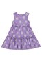 Daisy Patterned Dress for 2-5 Years - Lilac - 2