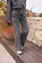Smoked High Waist Palazzo Pants - 3
