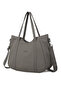 K.Grey Large Size Shopper Design Lightweight Fabric Women's Shoulder Bag - 2