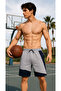 Men's Gray Sports Shorts - Casual Comfort and Dynamic Style - 2