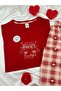 Women's Patterned Cotton Short Sleeve Pajama and Underwear Set - 5