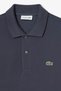 Men's Classic Fit Polo T-Shirt Men's Polo Collar T-Shirt Navy Blue - 4