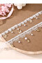 Girls White Lace Choker Necklace with Charms - 3