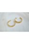 Kp418 Three Rows of Spiral Design Gold Earrings (Inner Diameter 25mm) - 3