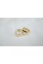 Kp422 Flat Model Ring Gold Earring (Inner Diameter 13mm) - 3
