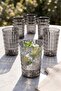 Acrylic Allegra Smoked 18 Piece Water Soft Drink Coffee Cup 400 ml - 450 ml - 750 ml (Not Glass) - 2