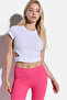 Crew Neck Short Sleeve Crop T-Shirt
