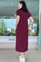 Crew Neck Modal Dress with Pockets 6Y155 - 2