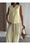 Women's Top and Bottom Vest Pants Set - 2