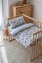 Blue Striped Cherry Mother's Side Baby Bedding Set -Line Series- Merry Cherry - 5